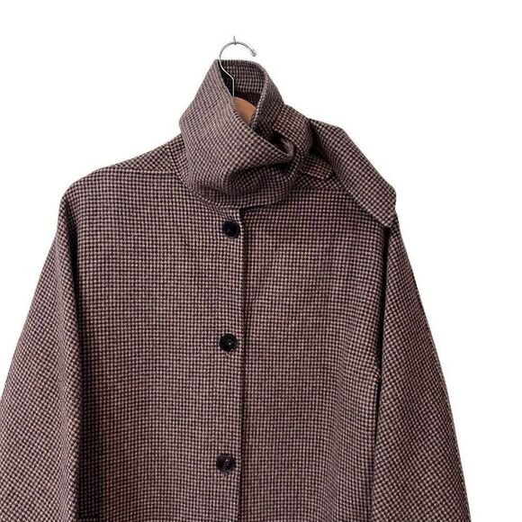 Vanessa Bruno Womens Brown Wool and Cashmere Blend Coat Size 36 Small Oversized - Picture 4 of 16